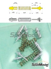 Tameo Kits: Detalle escala 1/43 - Amortiguador con muelle - 4 unidades