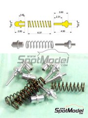Tameo Kits: Detail 1/43 scale - Shock absorber with coil spring - 4 units