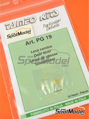 Tameo Kits: Detalle escala 1/43 - Palanca de cambio - piezas de metal torneado - 10 unidades