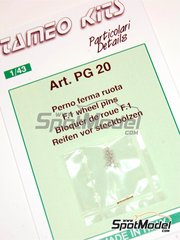 Tameo Kits: Detalle escala 1/43 - Tuerca para llantas - 8 unidades