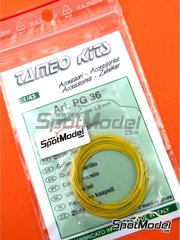 Tameo Kits: Piping cord 1/43 scale - Yellow wire 0.5 mm diameter and 2 meters long