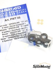 Tameo Kits PWT26: Tyre set 1/43 scale - P Zero Orange - 4 units