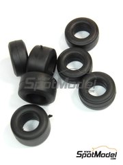 Tameo Kits: Tyre set 1/43 scale - Slick - FIA Formula 1 World Championship 1993, 1994, 1995, 1996 and 1997 - rubber parts - 8 units