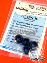 Tameo Kits: Tyre set 1/43 scale - Cinturato Green - rubber parts - 4 units