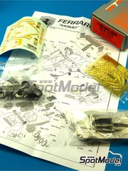 Tameo Kits: Maqueta de coche escala 1/43 - Ferrari 333 SP patrocinado por Momo Danka N� 30 - Gianpiero Moretti (IT) + Wayne Taylor (ZA) + Eliseo Salazar (CL) + Didier Theys (BE) - 24 Horas de Daytona 1995 - fotograbados, piezas de goma, piezas de metal torneado, calcas de agua, piezas de metal blanco y manual de instrucciones