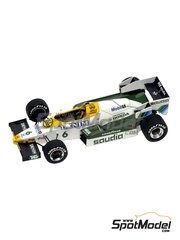 Tameo Kits: Maqueta de coche escala 1/43 - Williams Honda FW09 Equipo Williams Grand Prix Engineering patrocinado por Saudia N 5, 6 - Keijo Erik 'Keke' Rosberg (FI), Jacques Laffite (FR) - Gran Premio de Frmula 1 de los Estados Unidos de Amrica 1984 - fotograbados, piezas de goma, piezas de metal torneado, calcas de agua, piezas de metal blanco y manual de instrucciones