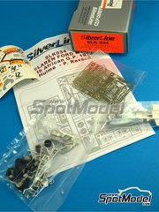 Tameo Kits: Car scale model kit 1/43 scale - McLaren Ford M19 McLaren Racing Limited Team sponsored by Yardley #12, 14 - Denis Clive 'Denny' Hulme (NZ), Peter Revson (US) - South African Formula 1 Grand Prix 1972 - photo-etched parts, rubber parts, turned metal parts, water slide decals, white metal parts and assembly instructions