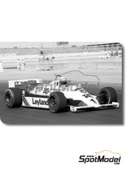 Tameo Kits: Maqueta de coche escala 1/43 - Williams Ford FW07C Cosworth DFV 3.0 V8 Equipo Williams Grand Prix Engineering patrocinado por Saudia N 1, 2 - Alan Jones (AU), Carlos Reutemann (AR) - Gran Premio de Frmula 1 de Las Vegas 1981 - fotograbados, piezas de metal torneado, calcas de agua, piezas de metal blanco, otros materiales y manual de instrucciones