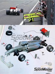 Tameo Kits: Car scale model kit 1/43 scale - McLaren Mercedes MP4/26 McLaren Racing Limited Team sponsored by Vodafone - Lewis Hamilton (GB), Jenson Button (GB) - Chinese Formula 1 Grand Prix 2011 - photo-etched parts, turned metal parts, water slide decals, white metal parts and assembly instructions