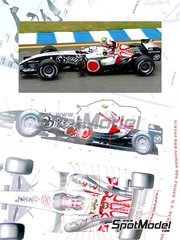 Tameo Kits: Car scale model kit 1/43 scale - BAR Honda 006 British American Racing Team sponsored by Lucky Strike #35 - Anthony Davidson (GB) - Brazilian Formula 1 Grand Prix 2004 - photo-etched parts, turned metal parts, water slide decals, white metal parts, assembly instructions and tobacco sponsor decals