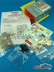 Tameo Kits: Car scale model kit 1/43 scale - Toleman Hart TG183B Toleman Motorsport Team sponsored by Magirus #19, 20 - Ayrton Senna da Silva (BR), Johnny Cecotto (VE) - Brazilian Formula 1 Grand Prix 1984 - photo-etched parts, turned metal parts, water slide decals, white metal parts and assembly instructions