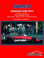 Tameo SLK110 Brabham BT49 Ford - 1979- White Metal Car Kit - Scale 1:43,  Made in Italy