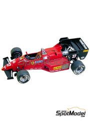 Tameo Kits: Maqueta de coche escala 1/43 - Ferrari 126C4 Equipo Scuderia Ferrari patrocinado por Fiat Agip N 27, 28 - Michele Alboreto (IT), Ren Arnoux (FR) - Gran Premio de Frmula 1 de Belgica 1984 - fotograbados, piezas de goma, piezas de metal torneado, calcas de agua, piezas de metal blanco, manual de instrucciones y calcas de sponsors de tabaco