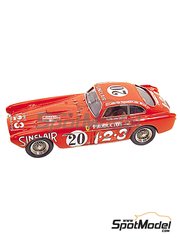 Tameo Kits: Car scale model kit 1/43 scale - Ferrari 340 Mexico Coupe sponsored by Sinclair, Productos 1*2*3 #14, 16, 20 - Alberto Ascari (IT) + Giuseppe Scotuzzi (IT), Luigi Villoresi (IT) + Franco Cornacchia (IT), Luigi Chinetti (IT) + Jean Lucas (FR) - Carrera Panamericana 1952 - photo-etched parts, turned metal parts, water slide decals, white metal parts and assembly instructions