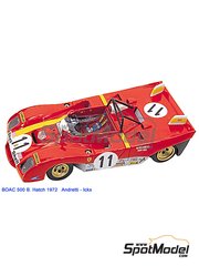 Tameo Kits: Car scale model kit 1/43 scale - Ferrari 312PB Sport #1, 11, 30 - Ronnie Peterson (SE) + Timothy Theodore 'Tim' Schenken (AT), Mario Andretti (US) + Jacques Bernard 'Jacky' Ickx (BE), Clay Regazzoni (CH) + Brian Redman (GB) - 1000 Kms Buenos Aires, Monza 1000 Kilometres 1972 - photo-etched parts, turned metal parts, water slide decals, white metal parts and assembly instructions