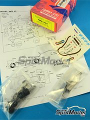 Tameo Kits: Car scale model kit 1/43 scale - Arrows BMW A8 Arrows Grand Prix International Team sponsored by Barclays #17, 18 - Thierry Boutsen (BE), Gerhard Berger (AT) - San Marino Formula 1 Grand Prix 1985 - photo-etched parts, turned metal parts, water slide decals, white metal parts and assembly instructions