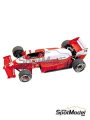Tameo Kits: Maqueta de coche escala 1/43 - Zakspeed ZK841 Equipo Zakspeed F1 patrocinado por West N� 14 - Jonathan Palmer (GB) - Gran Premio de Formula 1 de M�naco 1986 - fotograbados, piezas de goma, piezas de metal torneado, calcas de agua, piezas de metal blanco, manual de instrucciones y calcas de sponsors de tabaco