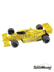 Tameo Kits: Car scale model kit 1/43 scale - Lotus Honda 99T Lotus Team sponsored by Camel #11, 12 - Ayrton Senna da Silva (BR), Satoru Nakajima (JP) - Brazilian Formula 1 Grand Prix 1987 - photo-etched parts, turned metal parts, water slide decals, white metal parts, assembly instructions and tobacco sponsor decals