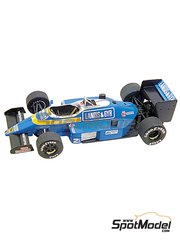 Tameo Kits: Maqueta de coche escala 1/43 - Osella Alfa Romeo FA1/L patrocinado por Landis & GYR N� 21 - Alex Caffi (IT) - Gran Premio de Formula 1 de M�naco 1987 - fotograbados, piezas de goma, piezas de metal torneado, calcas de agua, piezas de metal blanco y manual de instrucciones