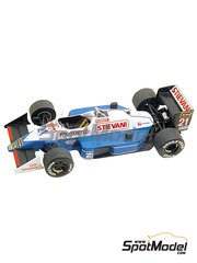 Tameo Kits: Maqueta de coche escala 1/43 - Osella Alfa Romeo FA1/L patrocinado por Landis & GYR N 21 - Alex Caffi (IT) - Gran Premio de Frmula 1 de Japn 1987 - fotograbados, piezas de goma, piezas de metal torneado, calcas de agua, piezas de metal blanco, manual de instrucciones y calcas de sponsors de tabaco