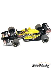 Tameo Kits: Maqueta de coche escala 1/43 - Osella Alfa Romeo FA1/L patrocinado por Stievani N 21 - Nicola Larini (IT) - Gran Premio de Formula 1 de Mnaco 1988 - fotograbados, piezas de goma, piezas de metal torneado, calcas de agua, piezas de metal blanco y manual de instrucciones