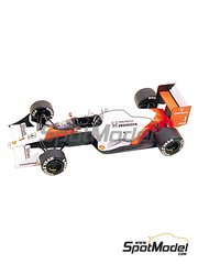 Tameo Kits: Maqueta de coche escala 1/43 - McLaren Honda MP4/5 Equipo McLaren Racing Limited patrocinado por Marlboro N� 1, 2 - Ayrton Senna da Silva (BR), Alain Prost (FR) - Gran Premio de F�rmula 1 de Brasil 1989 - fotograbados, piezas de goma, piezas de metal torneado, calcas de agua, piezas de metal blanco, manual de instrucciones y calcas de sponsors de tabaco