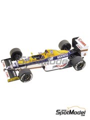 Tameo Kits: Maqueta de coche escala 1/43 - Williams Renault FW12C Equipo Williams Grand Prix Engineering patrocinado por Canon N� 5, 6 - Riccardo Patrese (IT), Thierry Boutsen (BE) - Gran Premio de F�rmula 1 de San Marino 1989 - fotograbados, piezas de goma, piezas de metal torneado, calcas de agua, piezas de metal blanco y manual de instrucciones