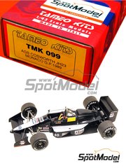 Tameo Kits: Maqueta de coche escala 1/43 - AGS Cosworth JH23 patrocinado por Camel N� 40, 41 - Gabriele Tarquini (IT), Joachim Winkelhock (DE) - Gran Premio de Formula 1 de M�naco 1989 - fotograbados, piezas de goma, piezas de metal torneado, calcas de agua, piezas de metal blanco y manual de instrucciones