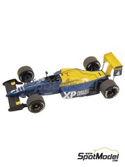 Tameo Kits: Maqueta de coche escala 1/43 - Tyrrell Cosworth 018 Equipo Tyrrell Racing patrocinado por Camel N 3, 4 - Jean Alesi (FR), Jonathan Palmer (GB) - Gran Premio de Frmula 1 de Francia 1989 - fotograbados, piezas de goma, piezas de metal torneado, calcas de agua, piezas de metal blanco y manual de instrucciones