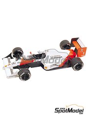 Tameo Kits: Maqueta de coche escala 1/43 - McLaren Honda MP4/5 Equipo McLaren Racing Limited patrocinado por Marlboro N 1, 2 - Ayrton Senna da Silva (BR), Alain Prost (FR) - Gran Premio de Frmula 1 de Inglaterra 1989 - fotograbados, piezas de metal torneado, calcas de agua, piezas de metal blanco, manual de instrucciones y calcas de sponsors de tabaco