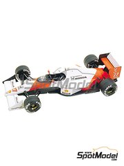 Tameo Kits: Maqueta de coche escala 1/43 - McLaren Honda MP4/5B Equipo McLaren Racing Limited patrocinado por Marlboro N 27, 28 - Ayrton Senna da Silva (BR), Gerhard Berger (AT) - Gran Premio de Frmula 1 de los Estados Unidos de Amrica 1990 - fotograbados, piezas de goma, piezas de metal torneado, calcas de agua, piezas de metal blanco, manual de instrucciones y calcas de sponsors de tabaco