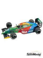 Tameo Kits: Maqueta de coche escala 1/43 - Benetton Ford B190 Equipo Benetton Formula Ltd patrocinado por Riello Benetton N� 19, 20 - Alessandro Nannini (IT), Nelson Piquet (BR) - Gran Premio de Formula 1 de M�naco 1990 - fotograbados, piezas de goma, piezas de metal torneado, calcas de agua, piezas de metal blanco y manual de instrucciones