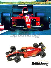 Tameo Kits: Maqueta de coche escala 1/43 - Ferrari 643 Equipo Scuderia Ferrari patrocinado por Marlboro N 27, 28 - Alain Prost (FR), Jean Alesi (FR) - Gran Premio de Frmula 1 de Francia 1991 - fotograbados, piezas de goma, piezas de metal torneado, calcas de agua, piezas de metal blanco, manual de instrucciones y calcas de sponsors de tabaco