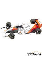 Tameo Kits: Maqueta de coche escala 1/43 - McLaren Honda MP4/6 Equipo McLaren Racing Limited patrocinado por Marlboro N 1, 2 - Ayrton Senna da Silva (BR), Gerhard Berger (AT) - Gran Premio de Frmula 1 de Japn 1991 - fotograbados, piezas de goma, piezas de metal torneado, calcas de agua, piezas de metal blanco, manual de instrucciones y calcas de sponsors de tabaco