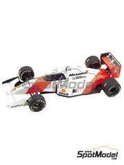 Tameo Kits: Maqueta de coche escala 1/43 - McLaren Honda MP4/7 Equipo McLaren Racing Limited patrocinado por Shell N 1, 2 - Ayrton Senna da Silva (BR), Gerhard Berger (AT) - Gran Premio de Frmula 1 de Inglaterra 1992 - fotograbados, piezas de goma, piezas de metal torneado, calcas de agua, piezas de metal blanco y manual de instrucciones
