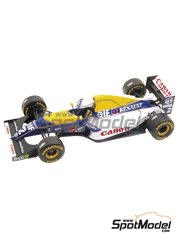 Tameo Kits: Maqueta de coche escala 1/43 - Williams Renault FW15c Equipo Williams Grand Prix Engineering patrocinado por Camel N 0, 2 - Damon Hill (GB), Alain Prost (FR) - Gran Premio de Frmula 1 de Europa 1993 - fotograbados, piezas de metal torneado, calcas de agua, piezas de metal blanco, manual de instrucciones y calcas de sponsors de tabaco
