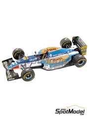 Tameo Kits: Maqueta de coche escala 1/43 - Minardi Ford M193B Equipo Minardi F1 patrocinado por Beta Utensili N� 23, 24 - Michele Alboreto (IT), Pierluigi Martini (IT) - Gran Premio de F�rmula 1 de Brasil 1994 - fotograbados, piezas de goma, piezas de metal torneado, calcas de agua, piezas de metal blanco y manual de instrucciones