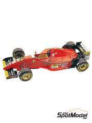 Tameo Kits: Car scale model kit 1/43 scale - Ferrari 412T2 Scuderia Ferrari Team sponsored by Marlboro #27, 28 - Jean Alesi (FR), Gerhard Berger (AT) - Brazilian Formula 1 Grand Prix 1995 - photo-etched parts, turned metal parts, water slide decals, white metal parts, assembly instructions and tobacco sponsor decals
