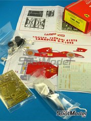 Tameo Kits: Maqueta de coche escala 1/43 - Ferrari 412T2 Equipo Scuderia Ferrari patrocinado por Marlboro N� 27, 28 - Jean Alesi (FR), Gerhard Berger (AT) - Gran Premio de F�rmula 1 de Canada 1995 - fotograbados, piezas de goma, piezas de metal torneado, calcas de agua, piezas de metal blanco, manual de instrucciones y calcas de sponsors de tabaco