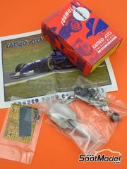 Tameo Kits: Car scale model kit 1/43 scale - Sauber Ford C14 sponsored by Petronas, RB #29, 30 - Karl Wendlinger (AT), Heinz-Harald Frentzen (DE) - Brazilian Formula 1 Grand Prix 1995 - photo-etched parts, rubber parts, turned metal parts, water slide decals, white metal parts, other materials and assembly instructions image
