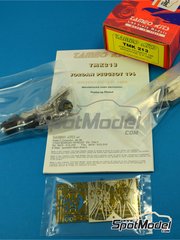 Tameo Kits: Car scale model kit 1/43 scale - Jordan Peugeot 196 Jordan Grand Prix Team sponsored by Benson and Hedges #11, 12 - Rubens Barrichello (BR), Martin Brundle (GB) - Argentine Formula 1 Grand Prix 1996 - photo-etched parts, turned metal parts, water slide decals, white metal parts, assembly instructions and tobacco sponsor decals