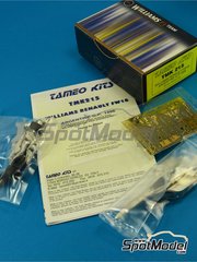 Tameo Kits: Car scale model kit 1/43 scale - Williams Renault FW18 Williams Grand Prix Engineering Team sponsored by Rothmans #5, 6 - Damon Hill (GB), Jacques Villeneuve (CA) - Argentine Formula 1 Grand Prix 1996 - photo-etched parts, turned metal parts, water slide decals, white metal parts, assembly instructions and tobacco sponsor decals