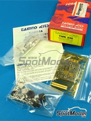 Tameo Kits: Maqueta de coche escala 1/43 - March Ford 761 patrocinado por First National City N 10 - Ronnie Peterson (SE) - Gran Premio de Frmula 1 de Italia 1976 - fotograbados, piezas de goma, piezas de metal torneado, calcas de agua, piezas de metal blanco y manual de instrucciones