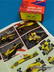 Tameo Kits: Maqueta de coche escala 1/43 - Jordan Peugeot J197 Equipo Jordan Grand Prix patrocinado por Benson and Hedges N 11, 12 - Michael Schumacher (DE), Giancarlo Fisichella (IT) - Gran Premio de Formula 1 de Mnaco 1997 - fotograbados, piezas de metal torneado, calcas de agua, piezas de metal blanco, manual de instrucciones y calcas de sponsors de tabaco