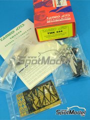 Tameo Kits: Car scale model kit 1/43 scale - Sauber Petronas C16 sponsored by Petronas #16, 17 - John Paul  "Johnny" Herbert (GB), Gianni Morbidelli (IT) - Hungarian Formula 1 Grand Prix 1997 - photo-etched parts, rubber parts, turned metal parts, water slide decals, white metal parts, assembly instructions and tobacco sponsor decals