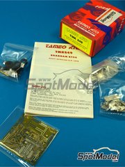 Tameo Kits: Car scale model kit 1/43 scale - Brabham Alfa Romeo BT46 Brabham Racing Organisation Team sponsored by Parmalat #1, 2 - John Watson (GB), Niki Lauda (AT) - South African Formula 1 Grand Prix 1978 - photo-etched parts, turned metal parts, water slide decals, white metal parts and assembly instructions