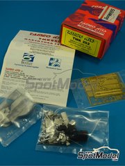 Tameo Kits: Maqueta de coche escala 1/43 - March Ford 761/B patrocinado por Hollywood N 9 - Alex Ribeiro (BR) - Gran Premio de Formula 1 de Holanda 1977 - fotograbados, piezas de goma, piezas de metal torneado, calcas de agua, piezas de metal blanco y manual de instrucciones