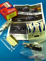 Tameo Kits: Maqueta de coche escala 1/43 - Minardi Ford M198 Equipo Minardi F1 patrocinado por Fondmetal N 22, 23 - Shinji Nakano (JP), Esteban Tuero (AR) - Gran Premio de Frmula 1 de San Marino 1998 - fotograbados, piezas de goma, piezas de metal torneado, calcas de agua, piezas de metal blanco y manual de instrucciones