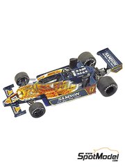 Tameo Kits: Car scale model kit 1/43 scale - Shadow Ford DN9b sponsored by Samson Shag #17 - Jan Lammers (NL) - Belgian Formula 1 Grand Prix 1979 - photo-etched parts, turned metal parts, water slide decals, white metal parts and assembly instructions