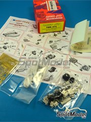 Tameo Kits: Maqueta de coche escala 1/43 - March Williams Ford 761 patrocinado por Belle Vue N 27 - Patrick Neve (BE) - Gran Premio de Formula 1 de Holanda 1977 - fotograbados, piezas de goma, piezas de metal torneado, calcas de agua, piezas de metal blanco y manual de instrucciones